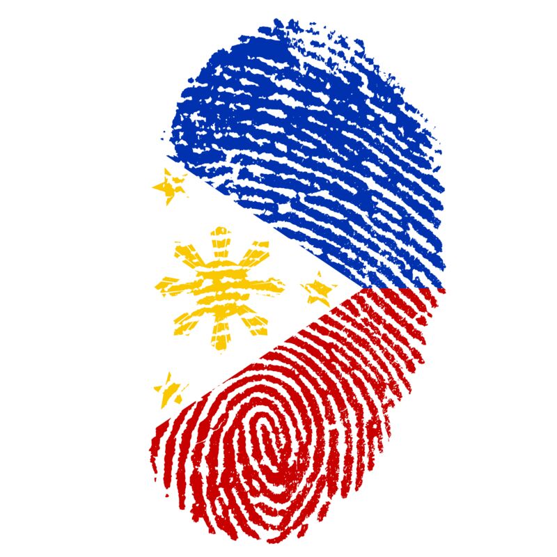 Philippine Flag Thumb Print Thumbnail