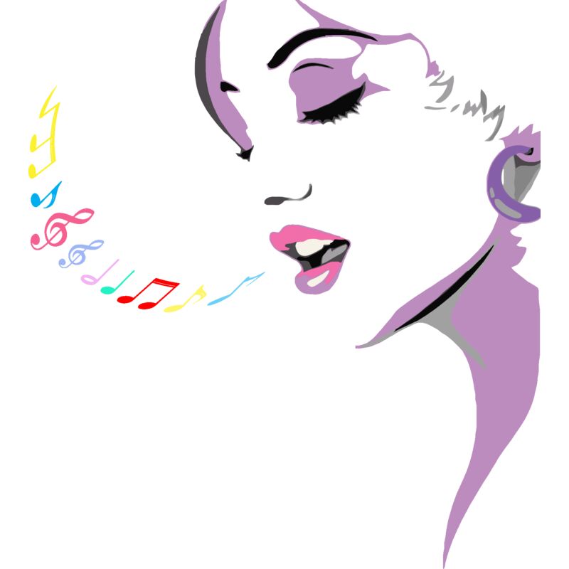 Female Head Singing Thumbnail